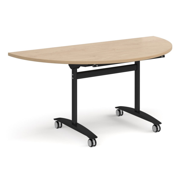 Deluxe Semi-Circular Fliptop Mobile Table