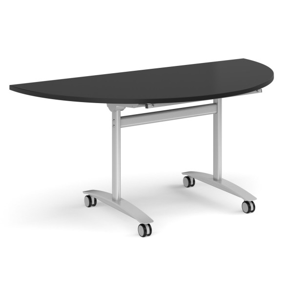 Deluxe Semi-Circular Fliptop Mobile Table