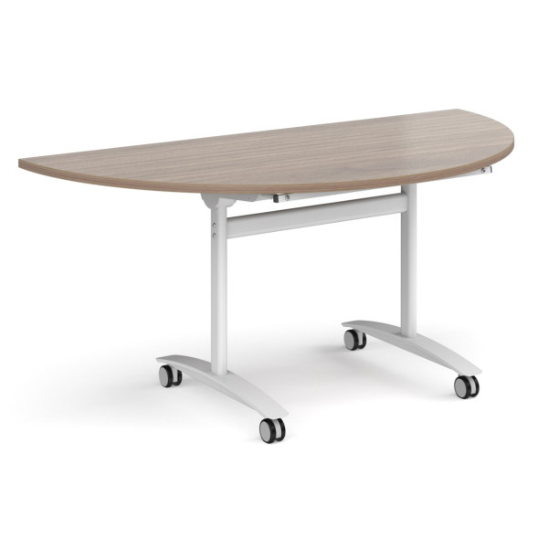 Deluxe Semi-Circular Fliptop Mobile Table