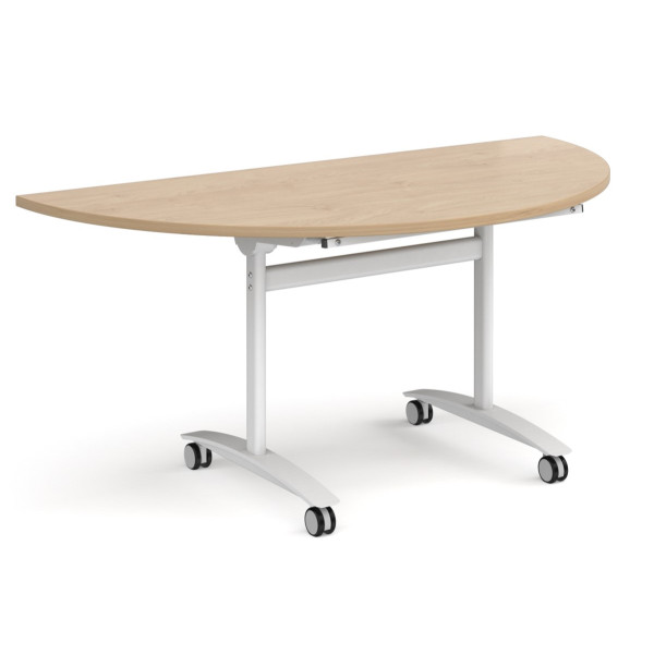 Deluxe Semi-Circular Fliptop Mobile Table