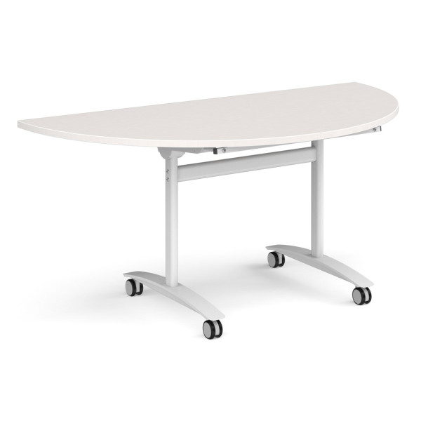 Deluxe Semi-Circular Fliptop Mobile Table
