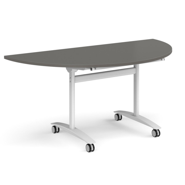 Deluxe Semi-Circular Fliptop Mobile Table
