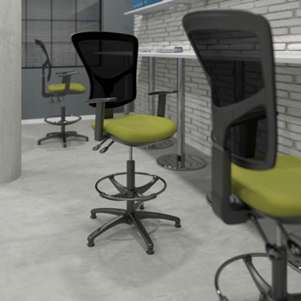 Senza Mesh Back Draughtsman Chair