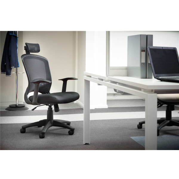 Solaris Mesh Black Operator Chair