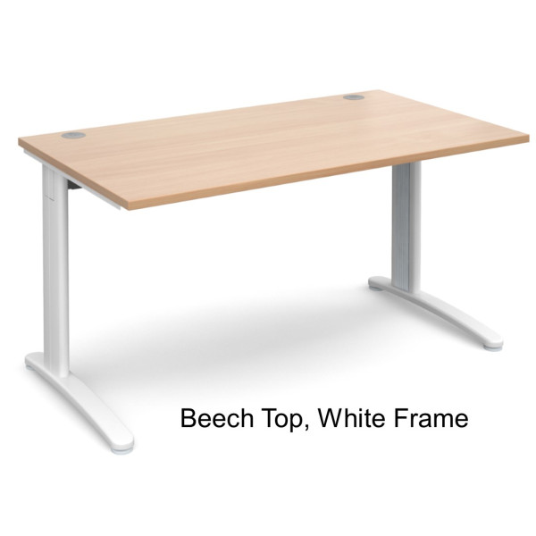 TR10 800mm Deep Cable Managed Office Desk