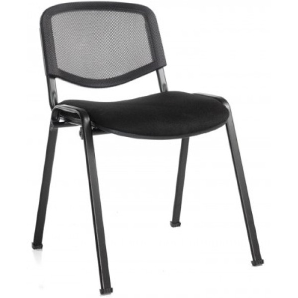 Taurus Black Mesh Conference Stacking Chair