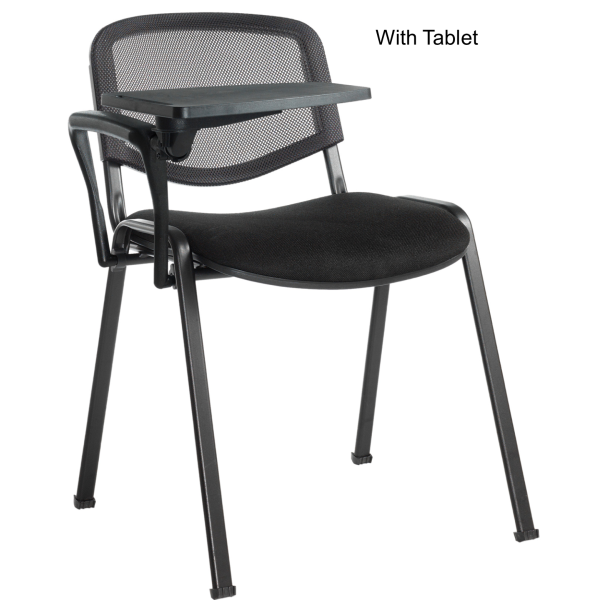 Taurus Black Mesh Conference Stacking Chair