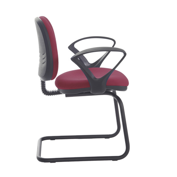 Jota Bespoke Medium Back Fabric Cantilever Visitor Chair