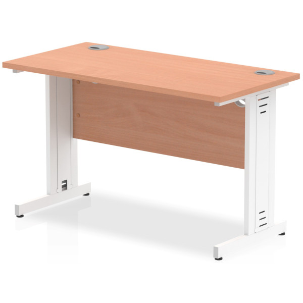 Rayleigh Shallow Cable Managed Straight Office Desk