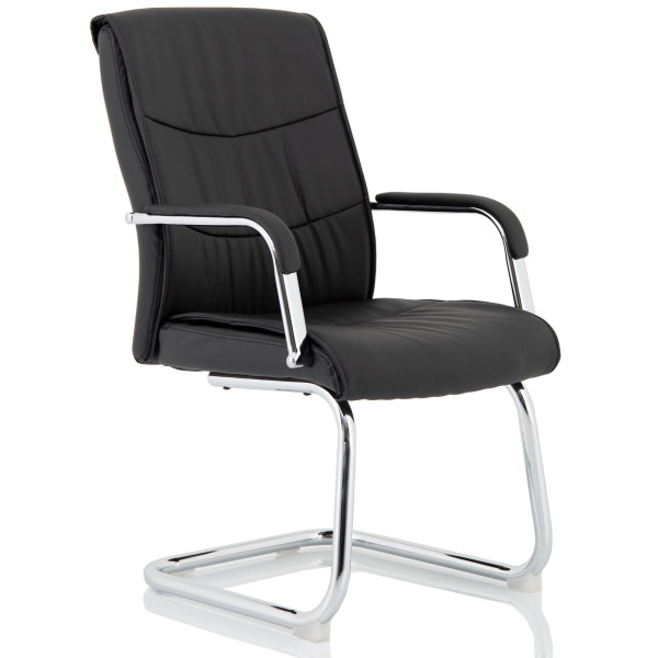 Carter Leather Cantilever Visitor Chair
