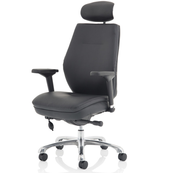 Domino Leather Ergonomic 24 Hour Office Chair