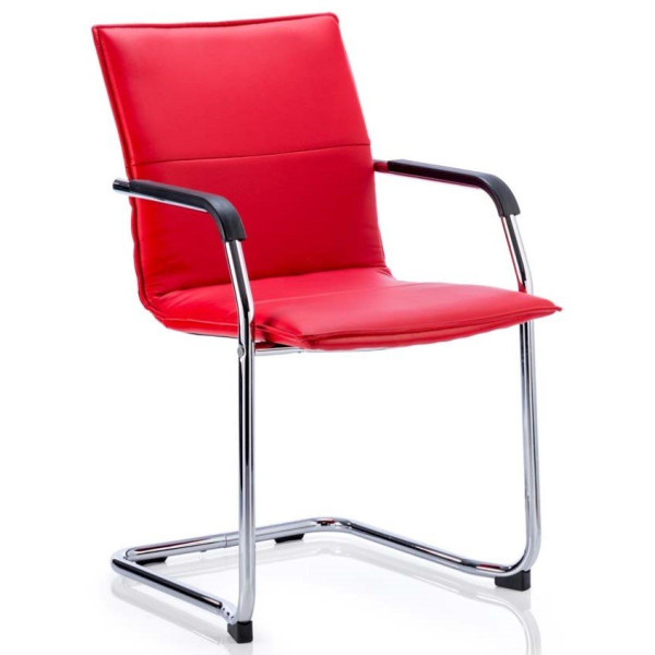 Echo Leather Cantilever Meeting Chair 