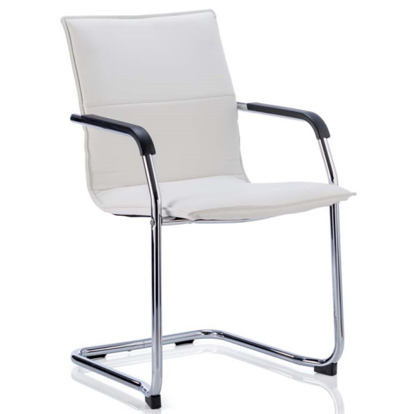 Echo Leather Cantilever Meeting Chair 