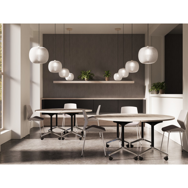 Rayleigh Flip Top 1600mm Semi Circle Table