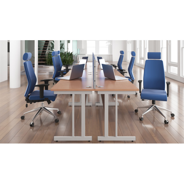 Rayleigh 600mm Deep Cantilever Straight Office Desk