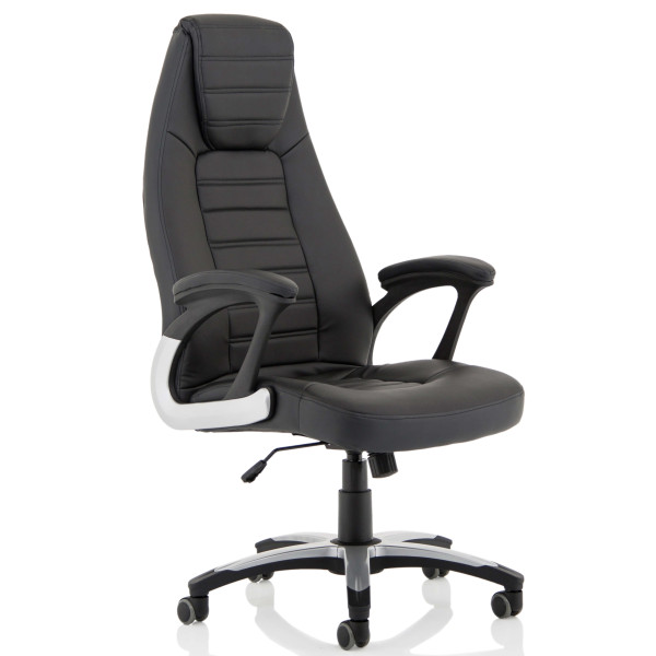 Metropolis Extra High Back Leather Look Chair