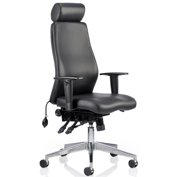 Onyx 24 Hour Leather Posture Office Chair 