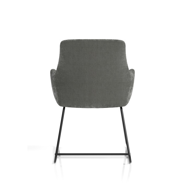 Quote Sled Velour Reception Chair