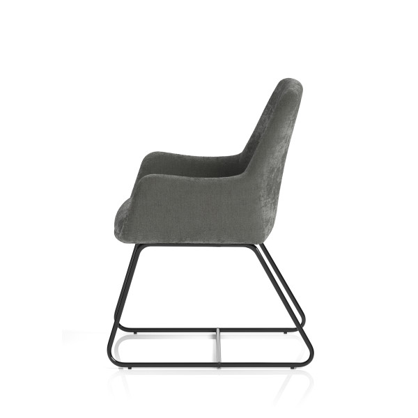 Quote Sled Velour Reception Chair