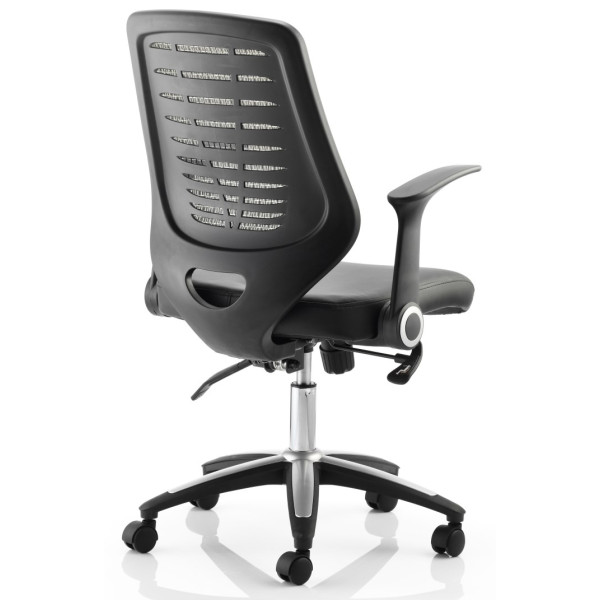 Relay Mesh Back Leather Seat Office Chair 