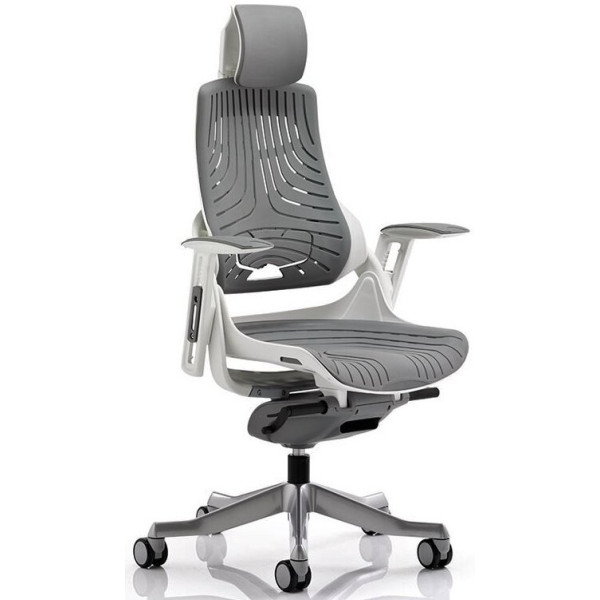 Zure Grey Elastomer Ergonomic Office Chair