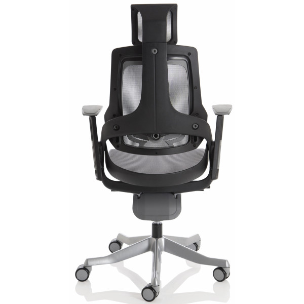 Zure Black Frame Charcoal Mesh Ergonomic Office Chair