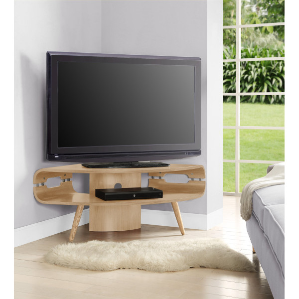 Curve Reception Corner TV Stand