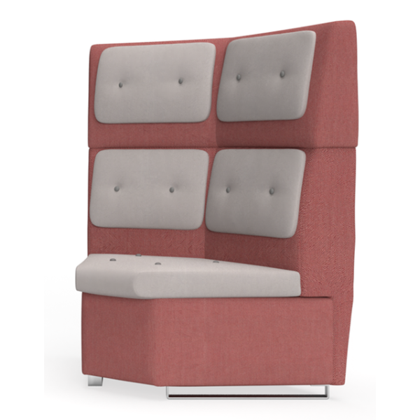 In-Sit Upholstered High Back Internal Concave Link