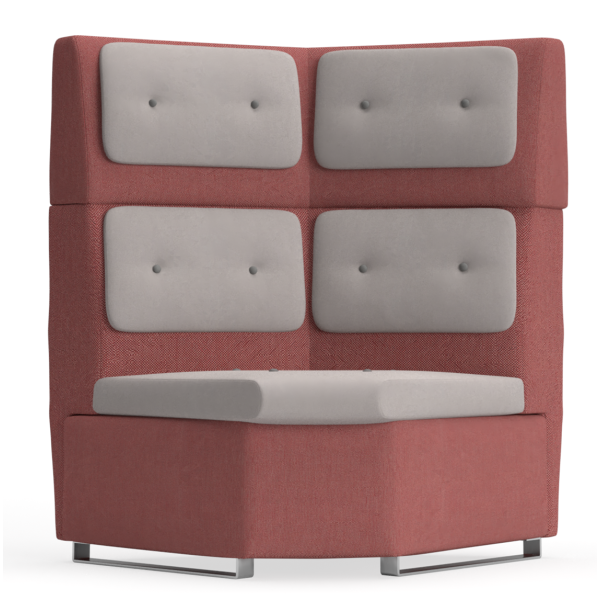 In-Sit Upholstered High Back Internal Concave Link