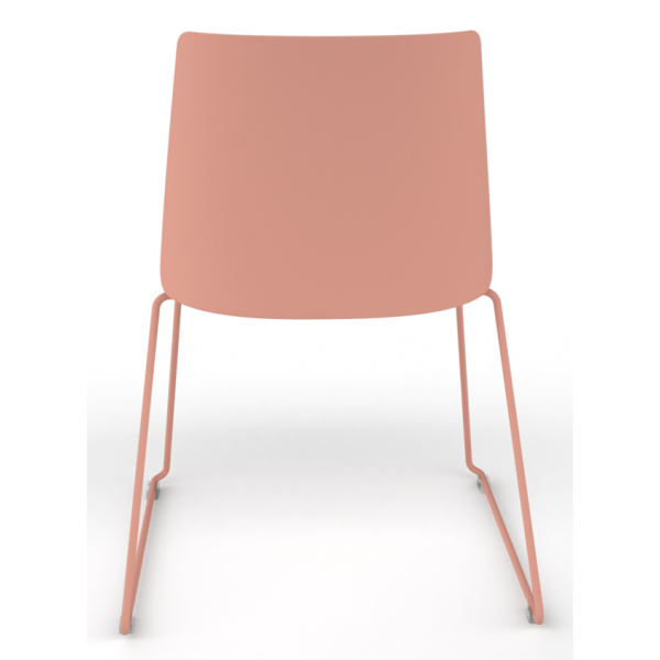 Melba Polypropylene Shell Skid Frame Chair