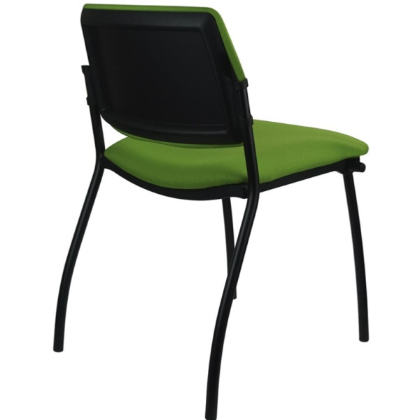 Morello Black Frame 4 Leg Visitor Chair 