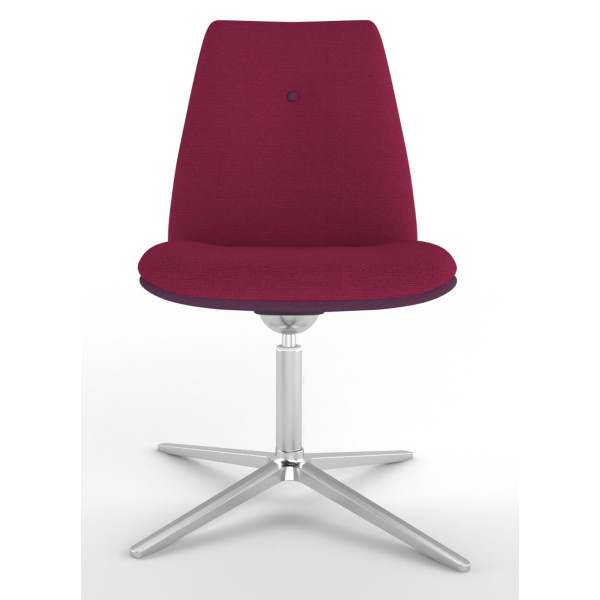 Rest-Up Square Back Chair With 4 Star Chrome Base
