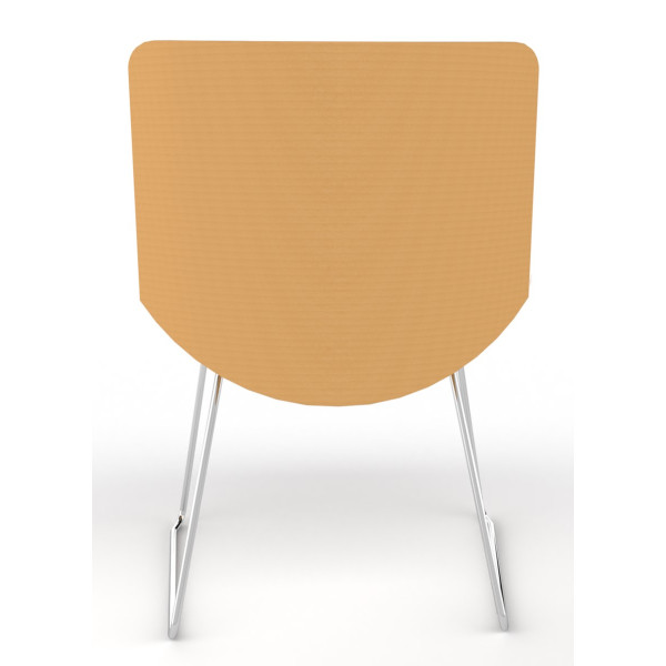 Review Upholstered Lounge Chair With Chrome Skid Frame