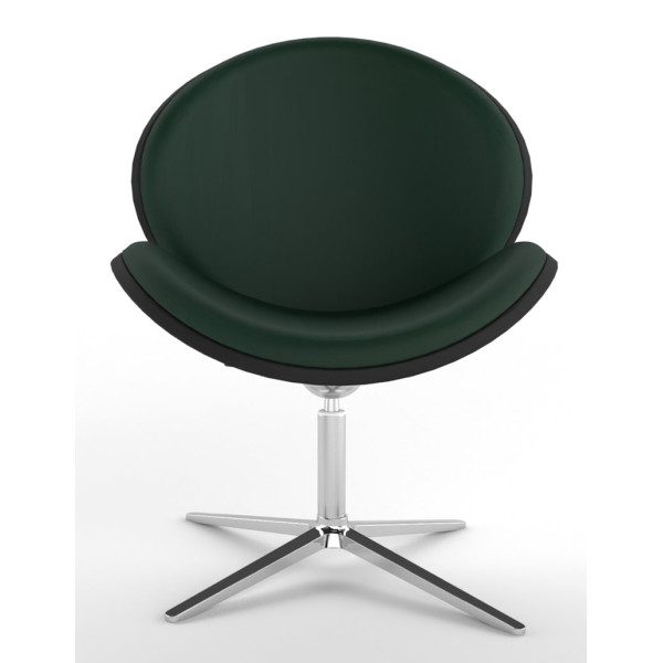 Revive Upholstered Retro Lounge Chair With 4 Star Base