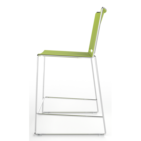 Tango Plastic Seat And Back Stacking High Stool