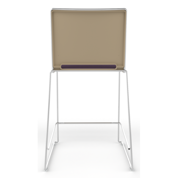 Tango Upholstered Seat and Plastic Back Stacking High Stool