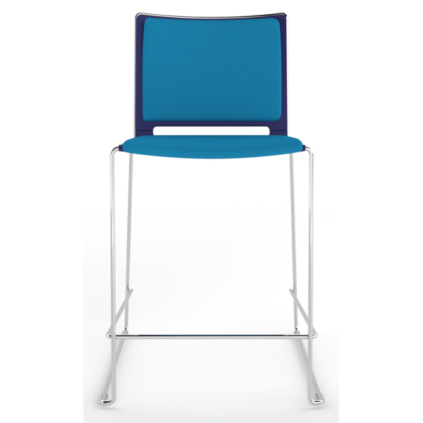 Tango Upholstered Seat and Back Stacking High Stool