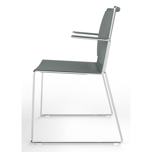 Tango Plastic Seat And Mesh Back Stacking Chair