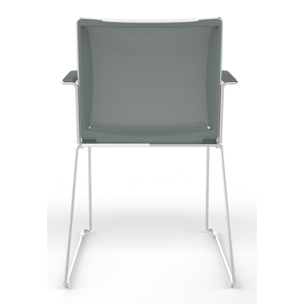 Tango Plastic Seat And Mesh Back Stacking Chair