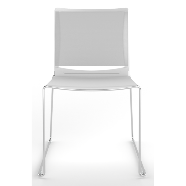 Tango Plastic Seat And Mesh Back Stacking Chair