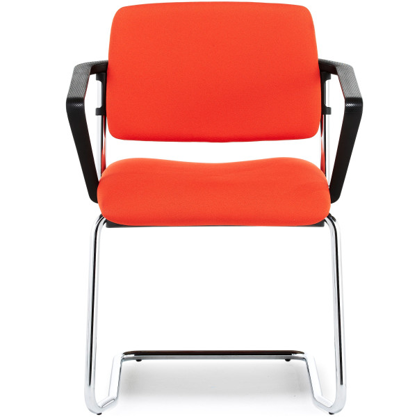 Morello Upholstered Chrome Cantilever Chair