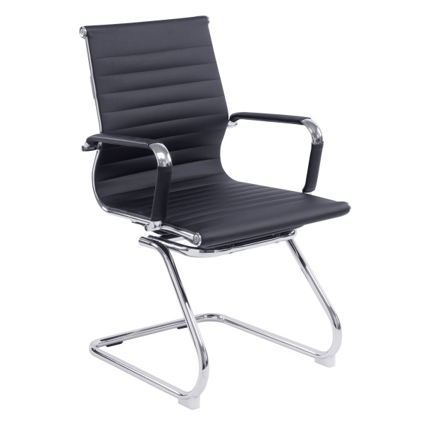 Aura Leather Cantilever Office Chair