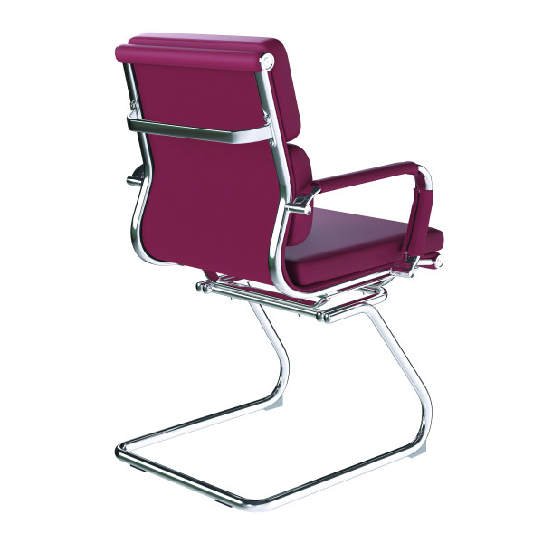 Avanti Medium Back Leather Cantilever Chair