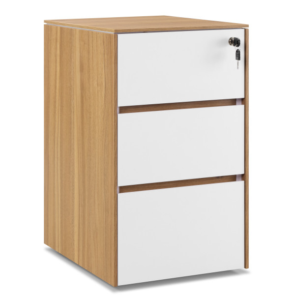 Nero Executive Three Drawer Pedestal