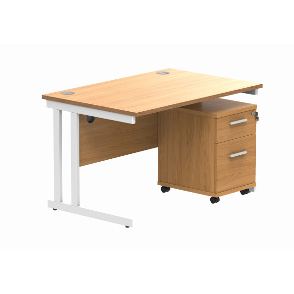 Core Desk With Underdesk Pedestal - 2 or 3 Draw