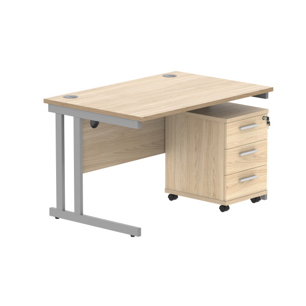 Core Desk With Underdesk Pedestal - 2 or 3 Draw
