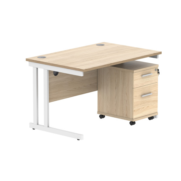 Core Desk With Underdesk Pedestal - 2 or 3 Draw