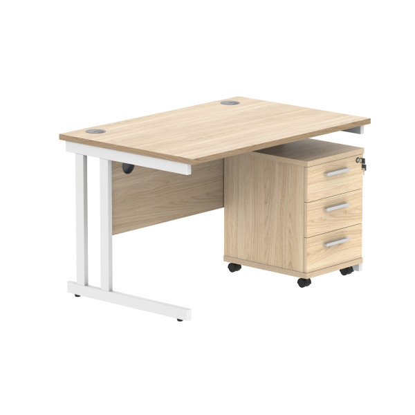 Core Desk With Underdesk Pedestal - 2 or 3 Draw