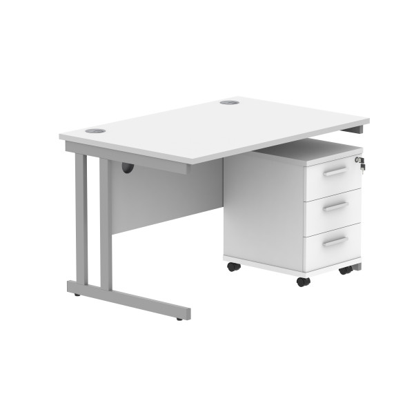 Core Desk With Underdesk Pedestal - 2 or 3 Draw