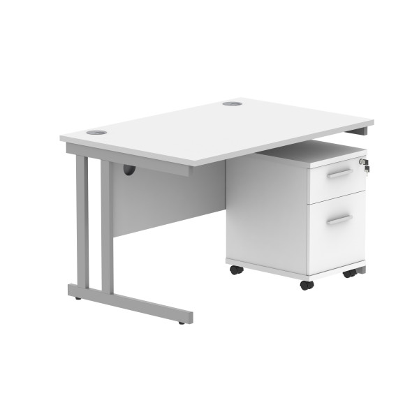 Core Desk With Underdesk Pedestal - 2 or 3 Draw